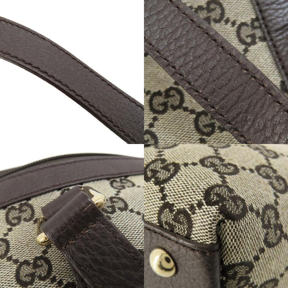 Gucci GG Canvas Abbey tote brown leather - Picture 9 of 11